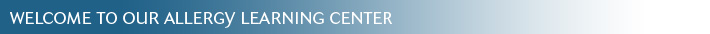 Welcome to our allergy learning center